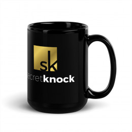 Secret Knock & Prosperity Camp Black Glossy Mug