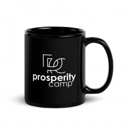 Prosperity Camp - Black Glossy Mug